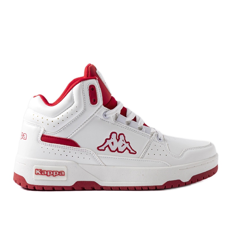Fehér és piros unisex cipő Kappa 243316 Jonscha