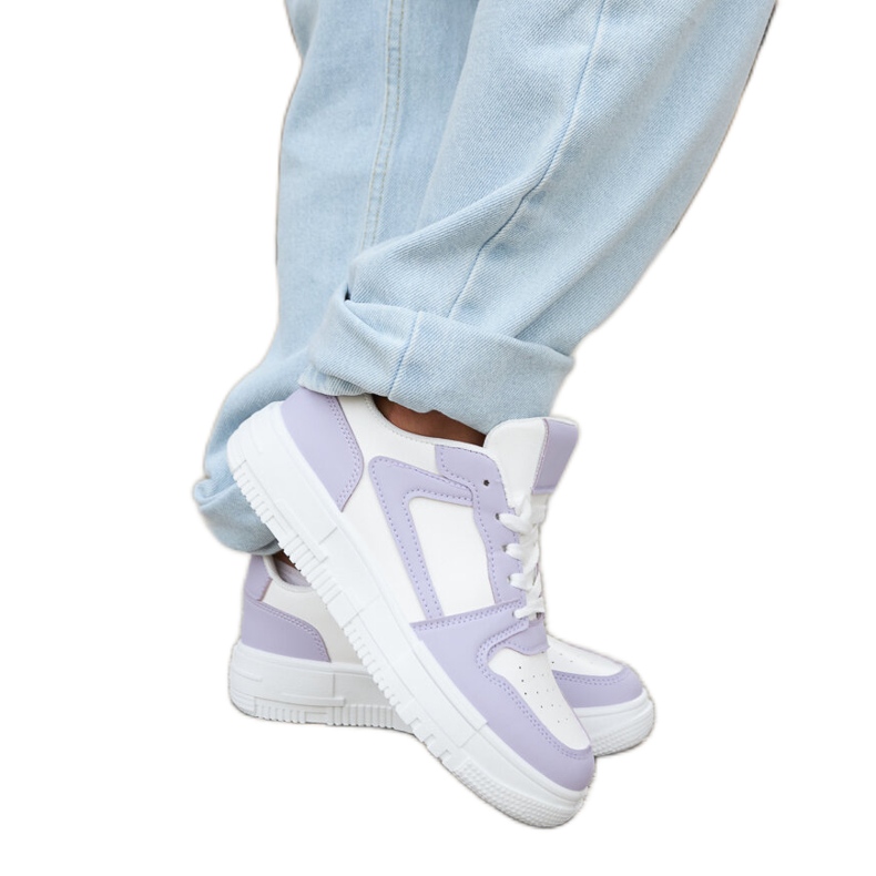 Inna Fehér és lila klasszikus Linneo tornacipő