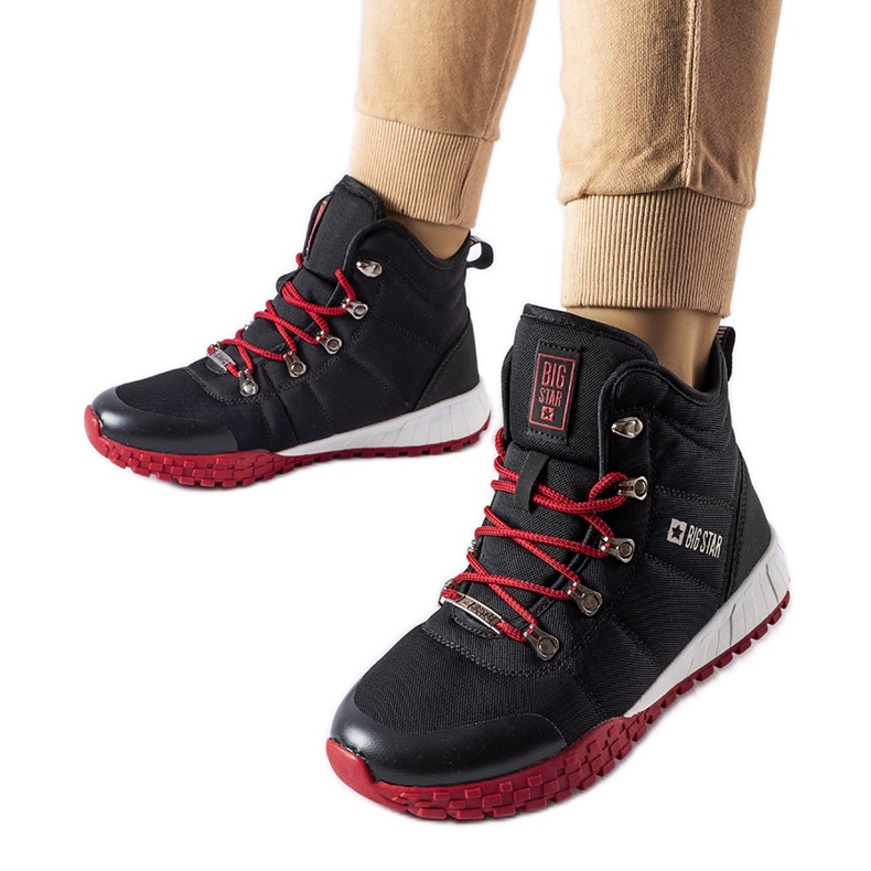 Fekete ifjúsági cipő Big Star KK274217