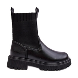 Fekete Big Star lapos csizma MM2745432 Fekete Big Star lapos csizma MM2745432