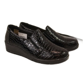 Kényelmes lakkozott ékcipő T.Sokolski W SCA61A, fekete