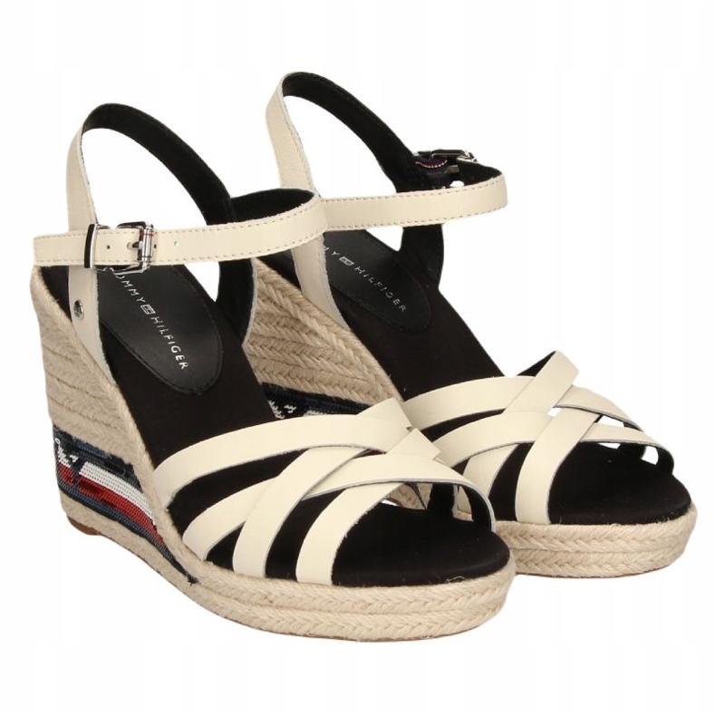 Tommy Hilfiger High Wedge szandál FW0FW04843 bézs