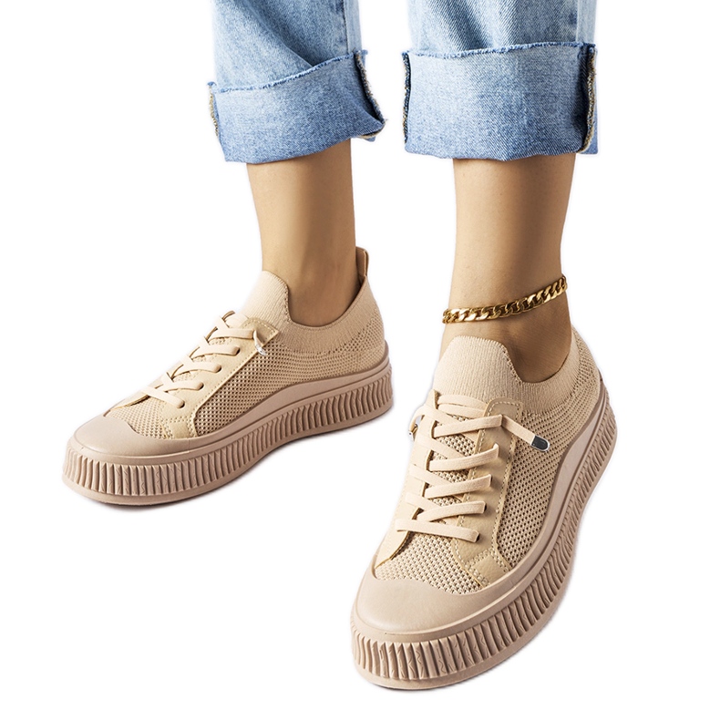 Callimaco bézs színű tornacipő