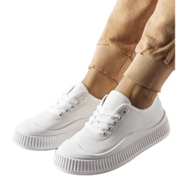 Fehér Collepepe platform tornacipő