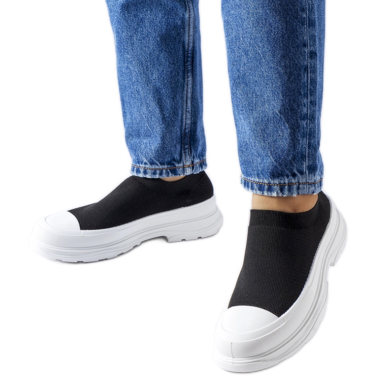 Fekete Baratili platform felbújós tornacipő