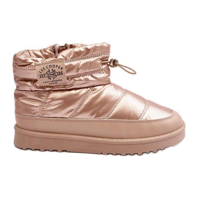 Hőszigetelt női csizma Lee Cooper LCJ-23-44-1965L bézs aranysárga