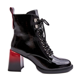 S.Barski Lakkbőr bokacsizma D&A MR870-06 fekete S.Barski Lakkbőr bokacsizma D&A MR870-06 fekete