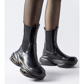 Big Star Fekete masszív Sant'Egidio felbújós bokacsizma