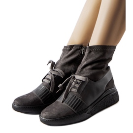 Szürke Spoleto zokni ékes bokacsizma Szürke Spoleto zokni ékes bokacsizma