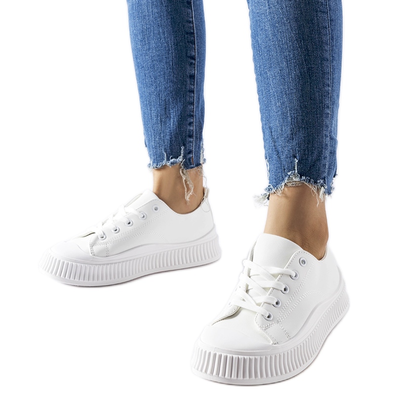 Fehér Erbezzo platform tornacipő