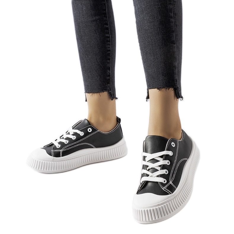 Fekete Erbezzo platform tornacipő