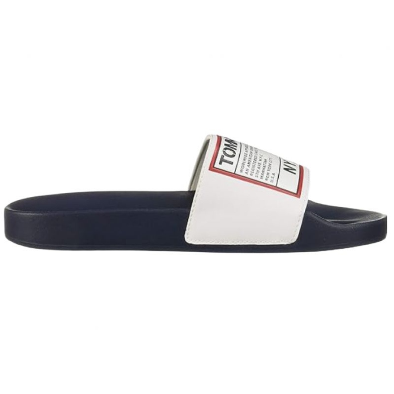 Tommy Hilfiger Tommy Jeans Patch Pool Slide M EM0EM00470 papucs fehér