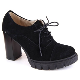 Filippo W PAW473A bőr magassarkú és platformcipő, fekete