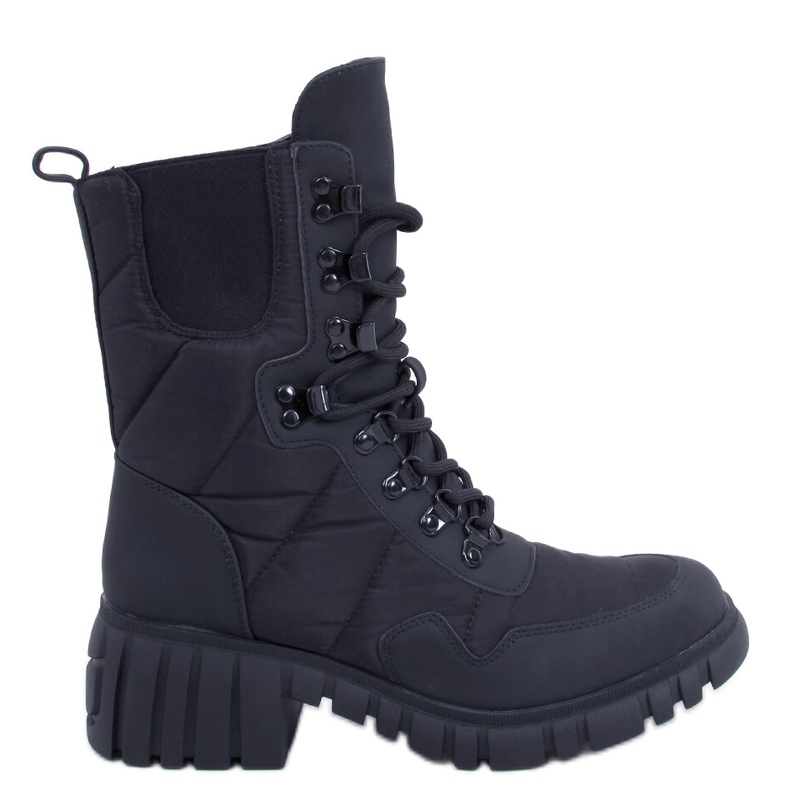 Jewel Black nylon csizma fekete