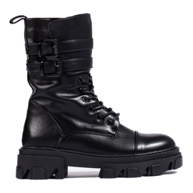 Fekete női táskák Shelovet csatokkal