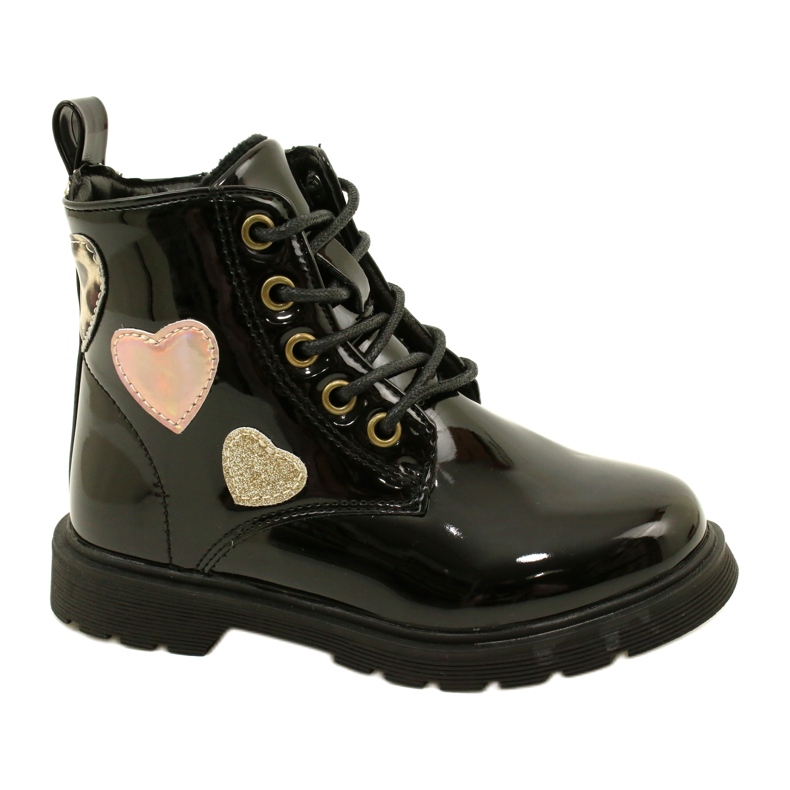 Lakkozott csizma Miss 23DZ23-6599 fekete