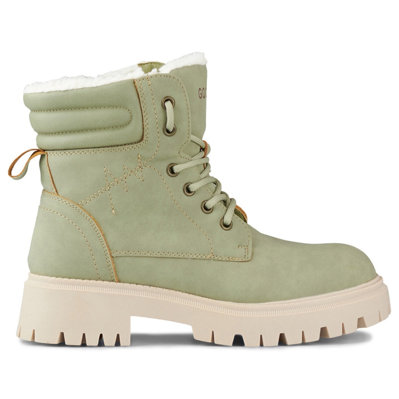 Világos zöld színű hőszigetelt női csizma Világos zöld színű hőszigetelt női csizma