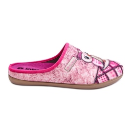 Otthoni papucsok Bagoly Inblu papucs GF000018 rózsaszín