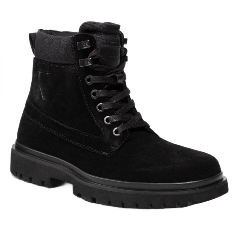 Calvin Klein Jeans Lug Mid Laceup Boot Hike YM0YM00270 cipő fekete Calvin Klein Jeans Lug Mid Laceup Boot Hike YM0YM00270 cipő fekete