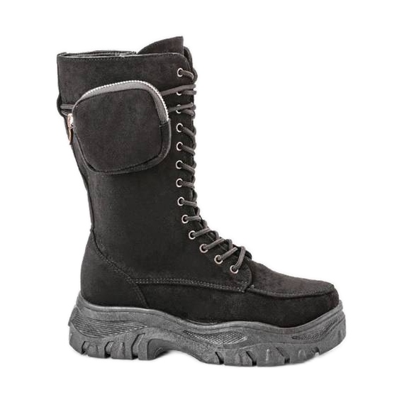 Fekete munkásnadrág Vera zsebbel