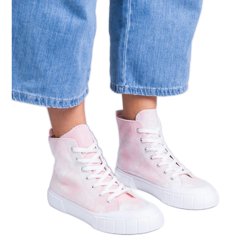 Inna Rózsaszín Citta magasszárú tornacipő