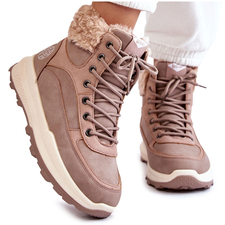 Női szigetelt csizma Lee Cooper LCJ-22-44-1363 rózsaszín