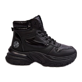 Női bokacsizma vastag talpon Lee Cooper LCJ-23-44-1973L fekete