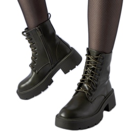 Cirillo zöld szigetelt bokacsizma vastag talppal