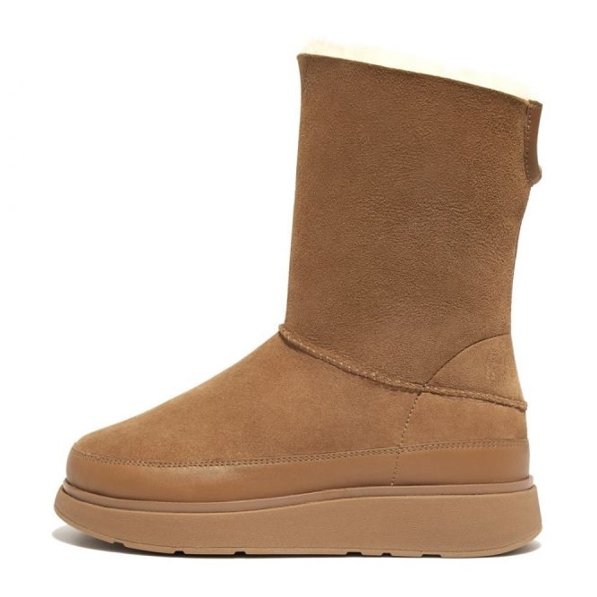 FitFlop GEN-FF rövid, kétoldalas Shearling csizma W GO9-A69 barna