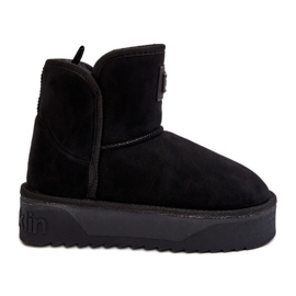 Vegán vízálló platform hócsizma D.Franklin DFSH371004 fekete