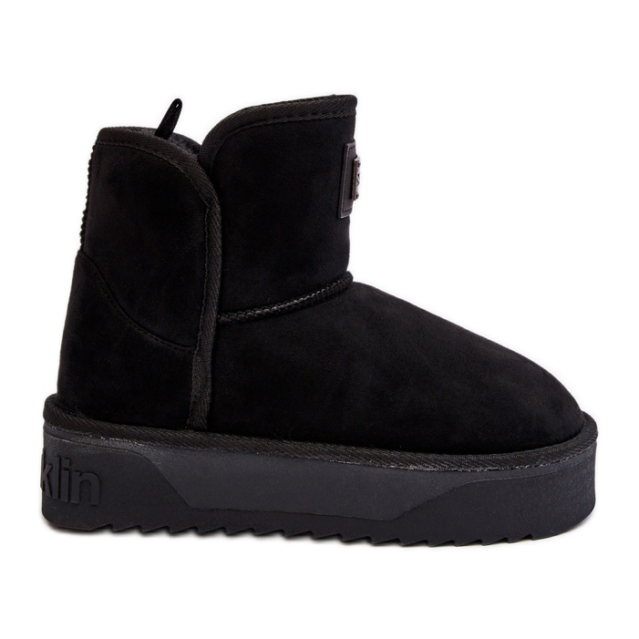 Vegán vízálló platform hócsizma D.Franklin DFSH371004 fekete