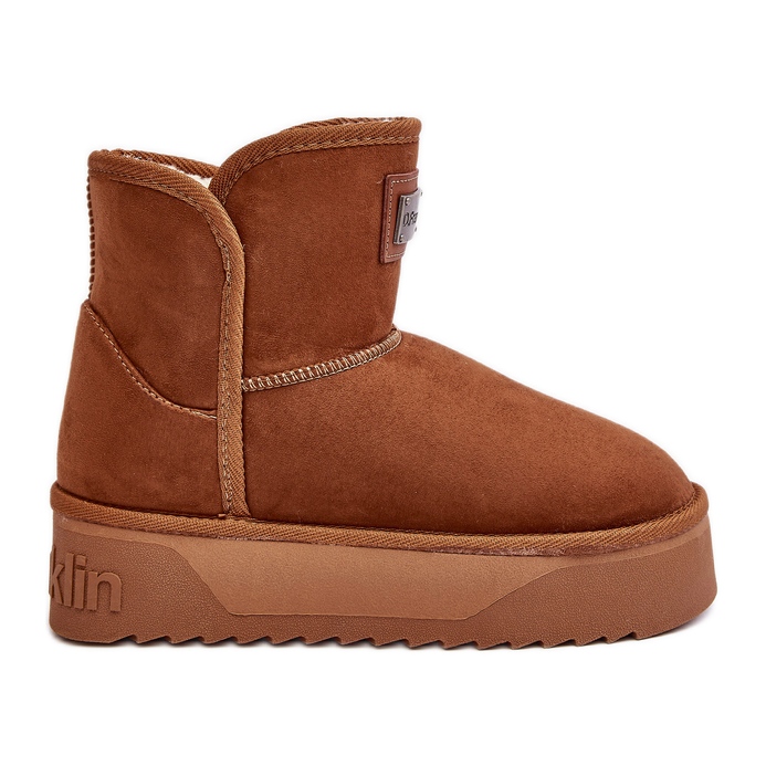Vegán vízálló platform hócsizma D.Franklin DFSH371004 barna