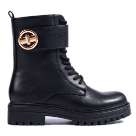 SHELOVET Fekete női táskák csattal SHELOVET Fekete női táskák csattal