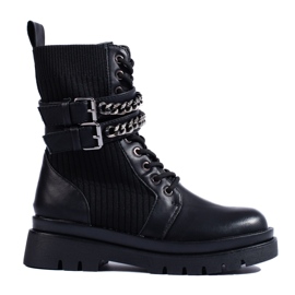 SHELOVET Fekete, csatos női táskák