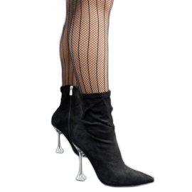 Ferguson fekete bokacsizma dekoratív sarokkal Ferguson fekete bokacsizma dekoratív sarokkal