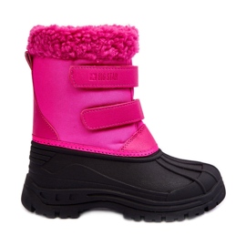 Gyermek tépőzáras hócsizma Big Star Fuchsia MM374112 rózsaszín