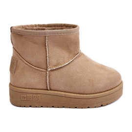 Gyerek hőszigetelt hócsizma Bézs Big Star MM374056 Gyerek hőszigetelt hócsizma Bézs Big Star MM374056