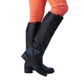 Fekete magas hőszigetelt Aldisio csizma