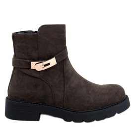 Drapers Zöld velúr lapos bokacsizma Drapers Zöld velúr lapos bokacsizma