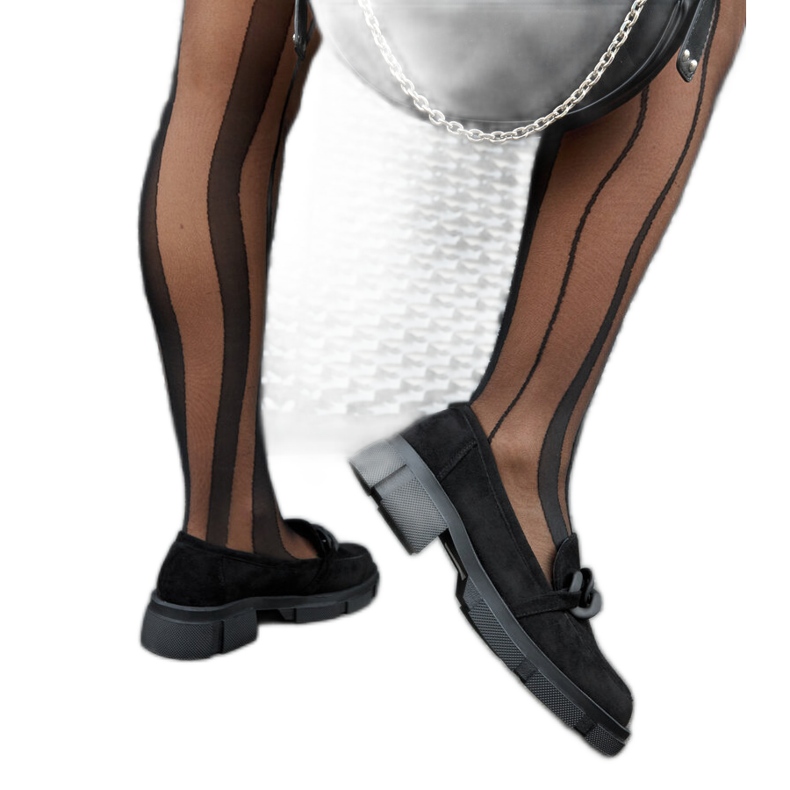 Fekete naplopók öko-velúr lánccal