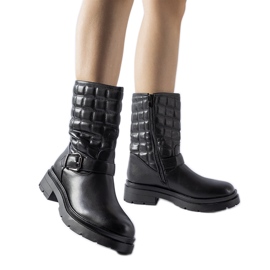 Bluffs fekete steppelt bokacsizma Bluffs fekete steppelt bokacsizma