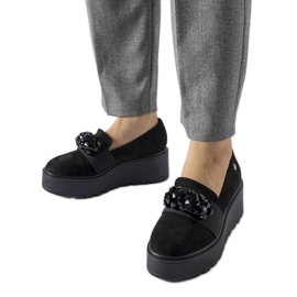 Fekete Edma platformcipő