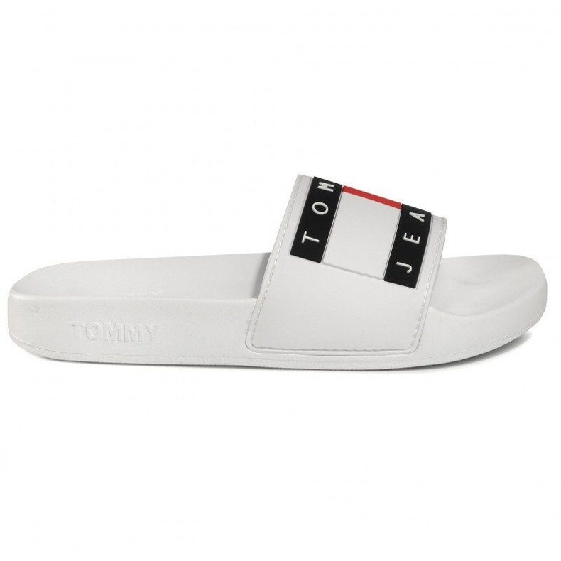Tommy Hilfiger Tommy Jeans zászlós medencecsúszda W EN0EN00474-YBS papucs fehér