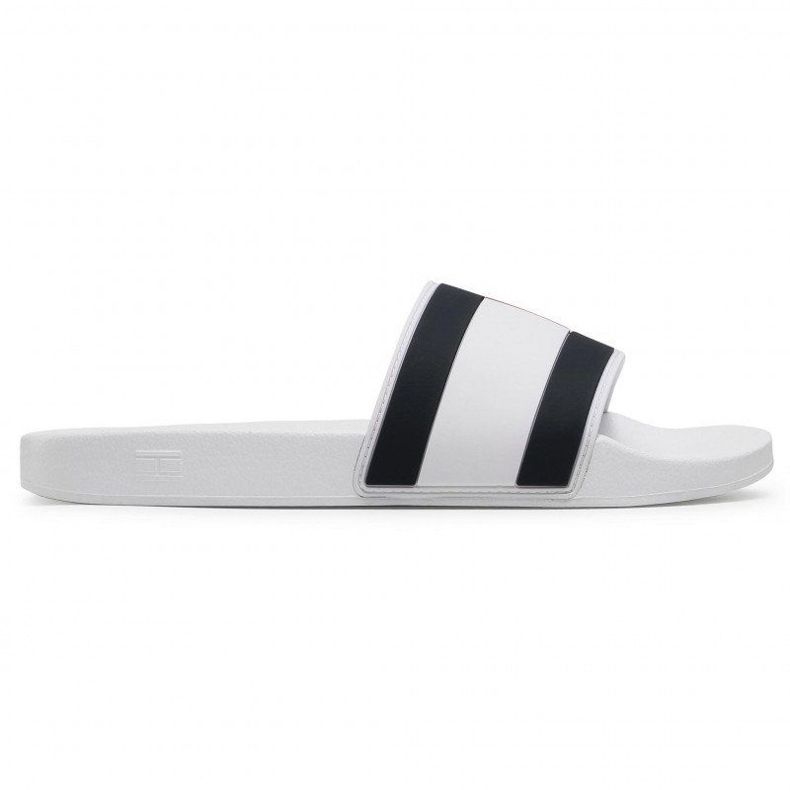 Tommy Hilfiger Essential Flag Pool Slide M papucsok FM0FM03484-YBR fehér Tommy Hilfiger Essential Flag Pool Slide M papucsok FM0FM03484-YBR fehér