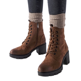 Romilda barna velúr magas sarkú bokacsizma fekete