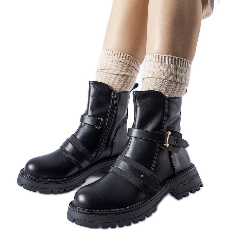 Fekete szigetelt Laderoute csizma