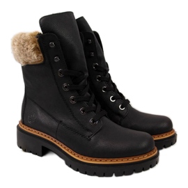 Rieker csizma szőrmével W 72630 R484 fekete Rieker csizma szőrmével W 72630 R484 fekete