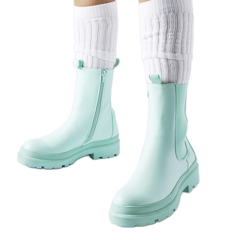 Világos zöld enyhén szigetelt Bethesda bokacsizma