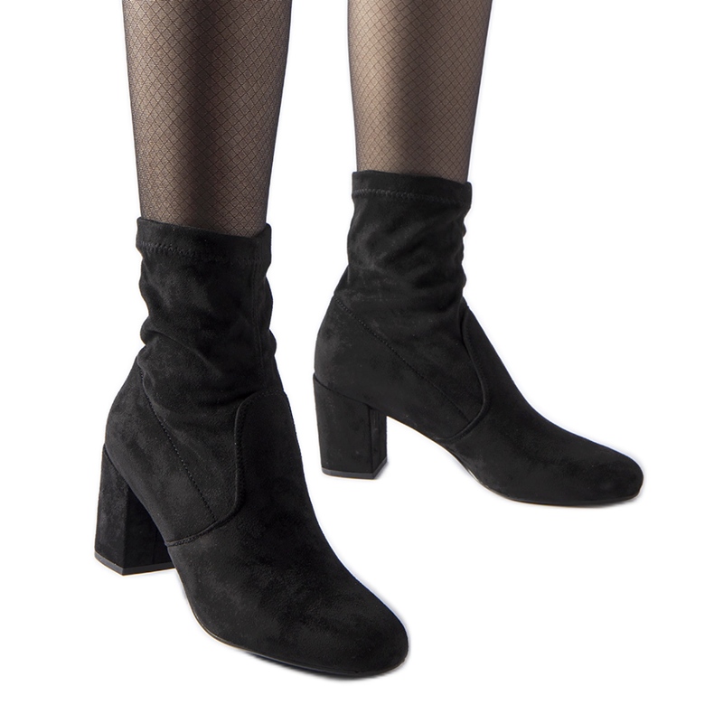 Fekete Lexington felbújós bokacsizma