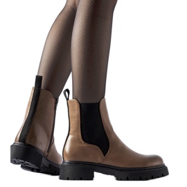 Barna szigetelt Piedalue bokacsizma